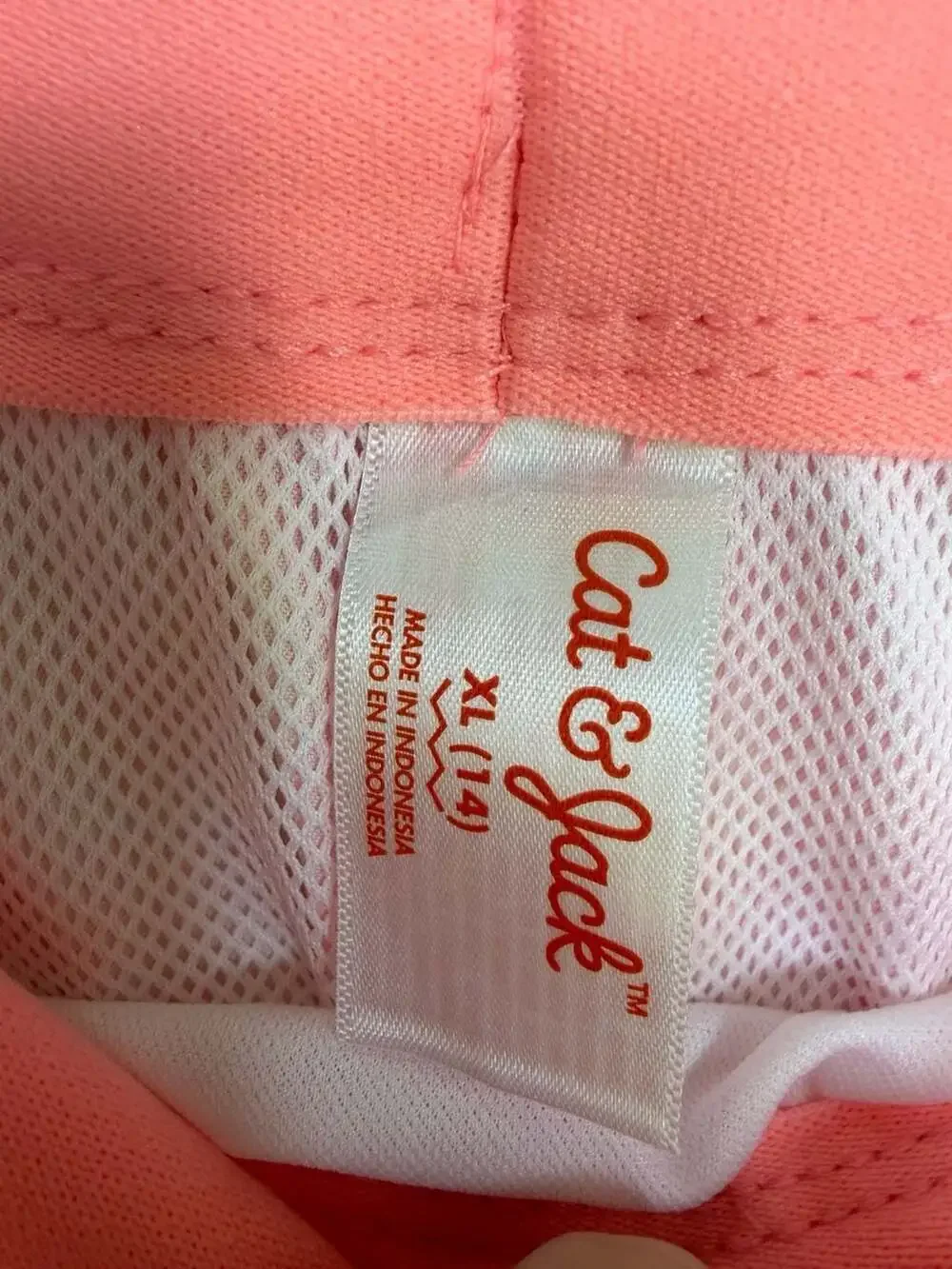 Cat & Jack Boys' Hibiscus Printed Swim Trunks - Coral Orange, Size XL (14)